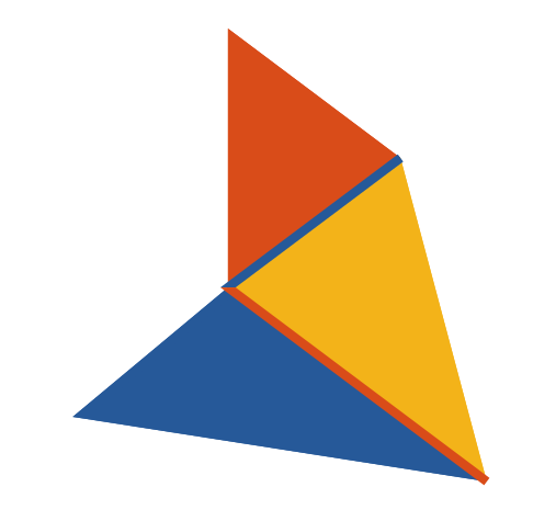 Terreny irregular descompost en triangles.
